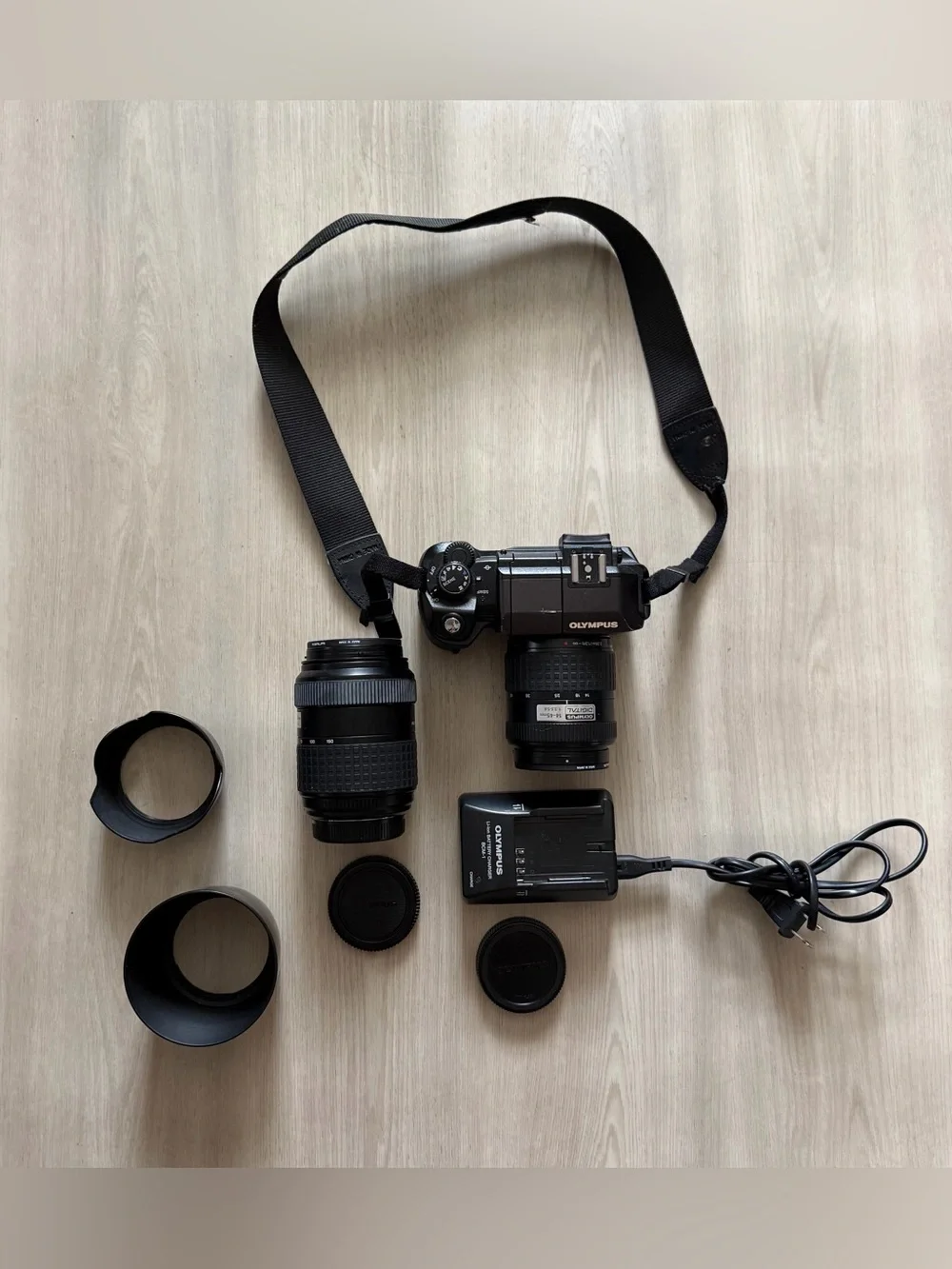 Olympus EVOLT E-300 8.0MP Digital SLR Camera - Black Kit w/ 14-45mm Lens and Acc